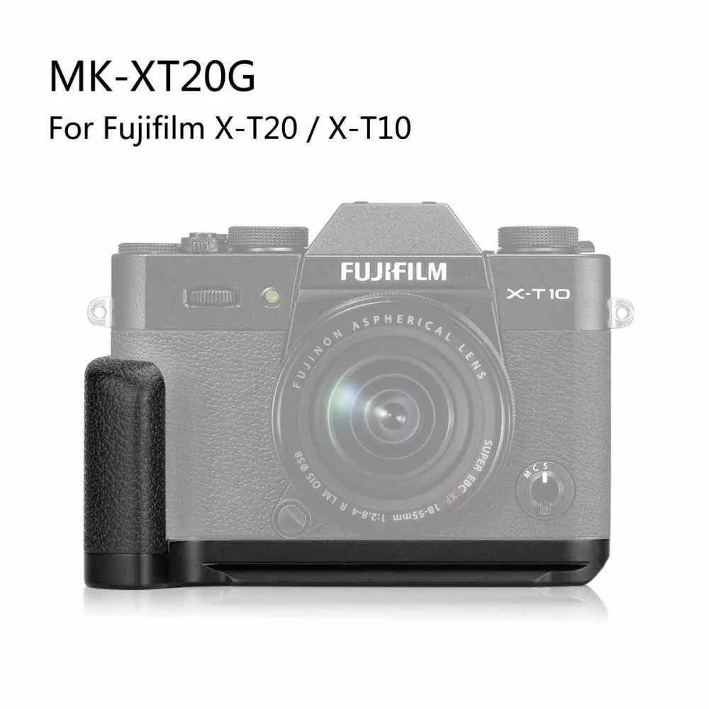 MEKE Meike XT20G Алюминий Сплава Рукоятки Quick Release Plate держатель Г-образный кронштейн для ЖК-дисплея с подсветкой Fujifilm X-T20 X-T30 X-T10