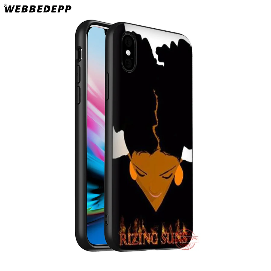WEBBEDEPP 2bunz Melanin Poppin Черный Девушка Мягкий силиконовый чехол для iPhone 8 7 6S 6 Plus 11 Pro XS Max