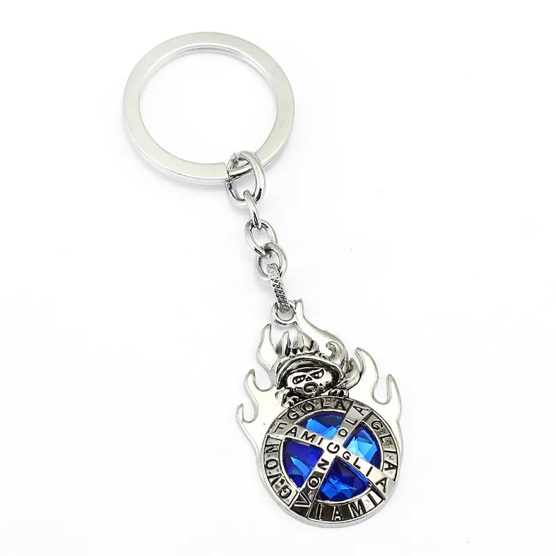 HSIC 10 шт./лот Оптовая Продажа Аниме Katekyo Hitman Reborn металлический брелок с голубым