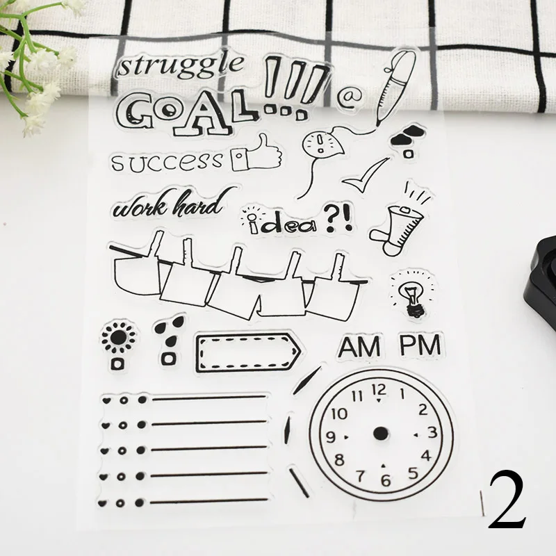 Design 2 Мультфильм Кролик Лягушка прозрачные штампы для скрапбукинга Stempel штампы животных и штампы украшение дома детский подарок 636 - Цвет: Design 2