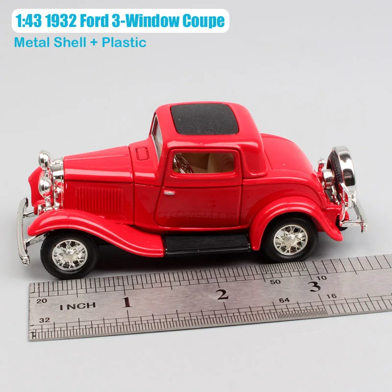 Масштаб 1:43 дорожная подпись Классическая античная модель 1932 автомобиля Ford B с