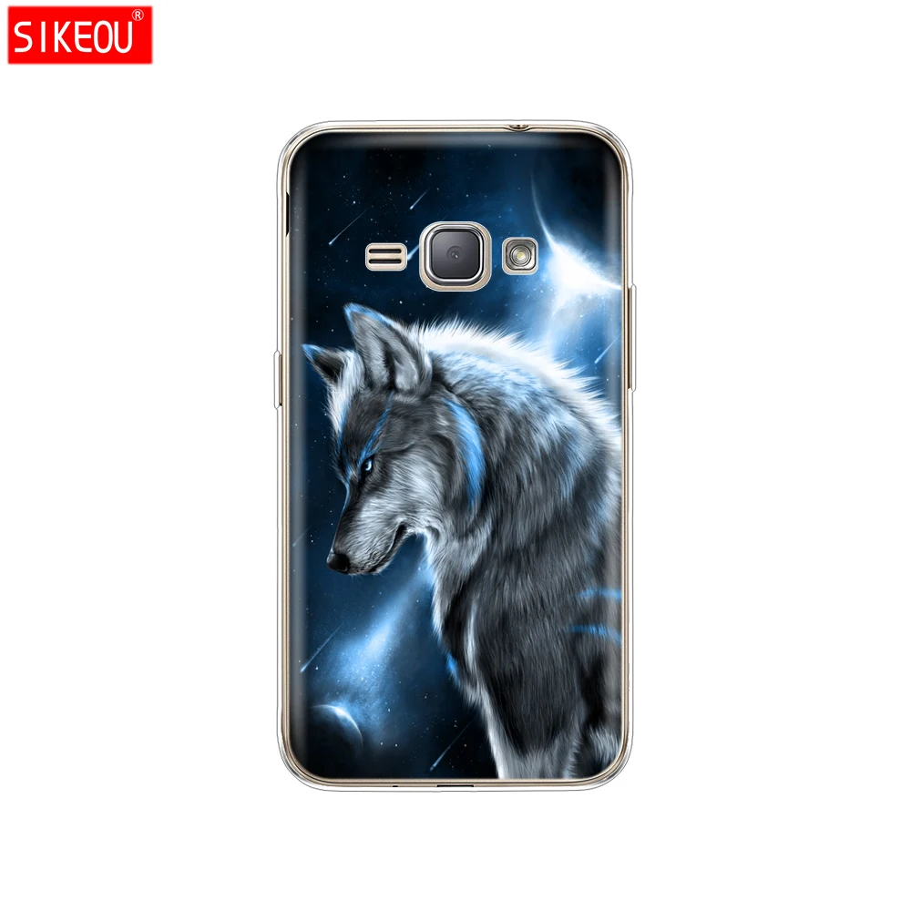 12057 Мягкий ТПУ чехол для Samsung Galaxy J1 J120 J120F SM-J120F задняя крышка 360 полная защитная Печать Прозрачный чехол цветок - Цвет: 12057