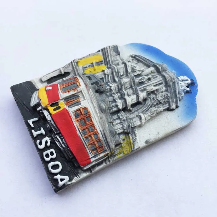 Европа Португалия Лиссабон улица вид трамвай половина стерео магнитные наклейки