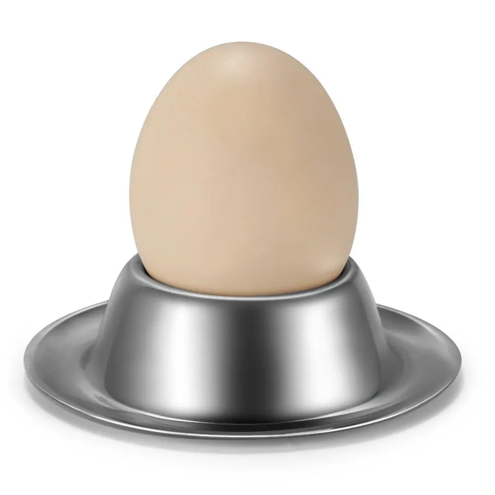 

4Pcs/lot Stainless Steel Egg Holder Tray Breakfast Egg Cups Tableware Kitchen Tools