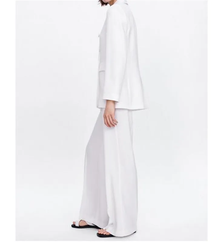 Женский брючный костюм большого размера двубортный Блейзер и брюки для работы