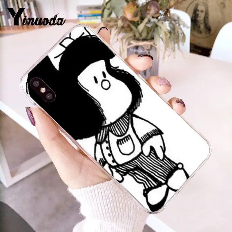 Mafalda DIY Роскошный чехол для iphone 12 8 7 6 6S Plus X XS MAX 5 5S SE XR 10 Чехлы 12mini | Мобильные