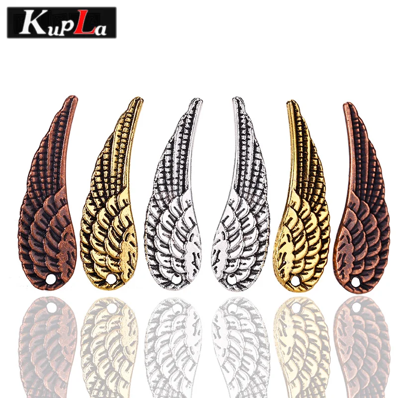 Винтажные металлические подвески с маленькими крыльями DIY ювелирные изделия