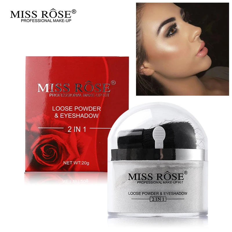 Miss Rose Gold серебряный блеск свободная пудра Хайлайтер для макияжа мерцающий лица