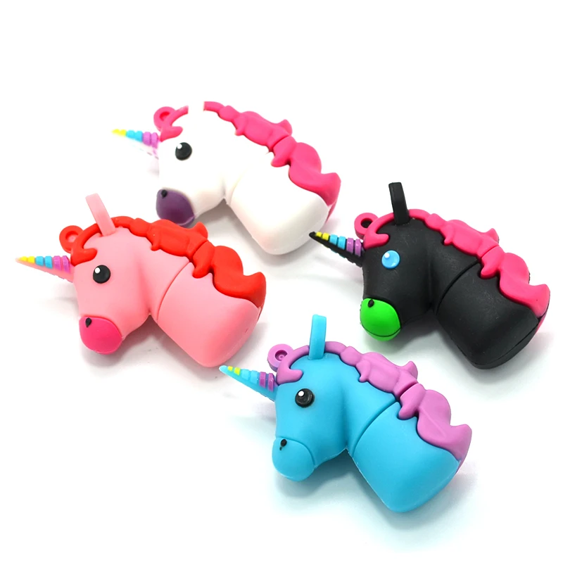 Новый стиль в виде единорога из мультфильма USB флэш накопители реальной Ёмкость