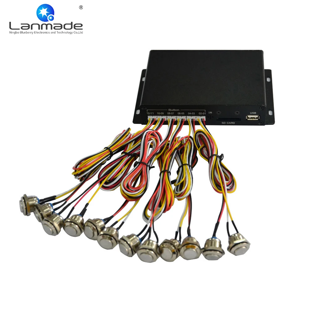MPC1005 12 шт кнопочный OEM/ODM цифровой панельный счетчик Кофейня смарт бокс медиаплеер