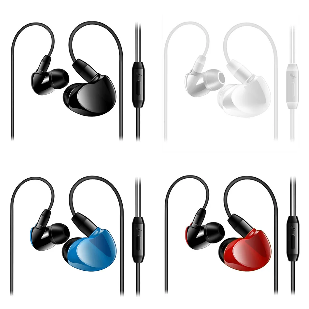 

qijiagu 50pcs In ear Wired Earphone Earphones Sport Headset Smartphone With Mic for Android iPhone