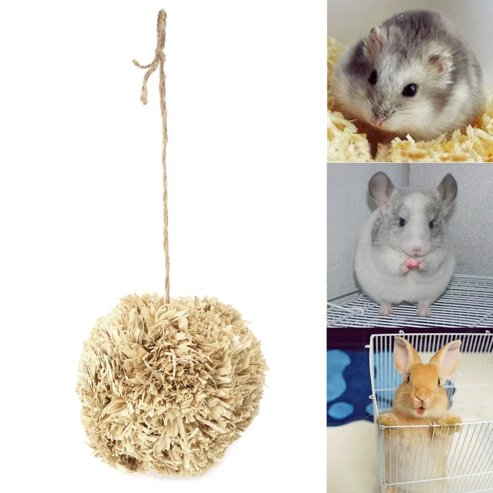 Let's Pet кукурузная шелуха лист мяч домашнее животное природа жевательная игрушка для маленьких животных хомяки кролик попугай