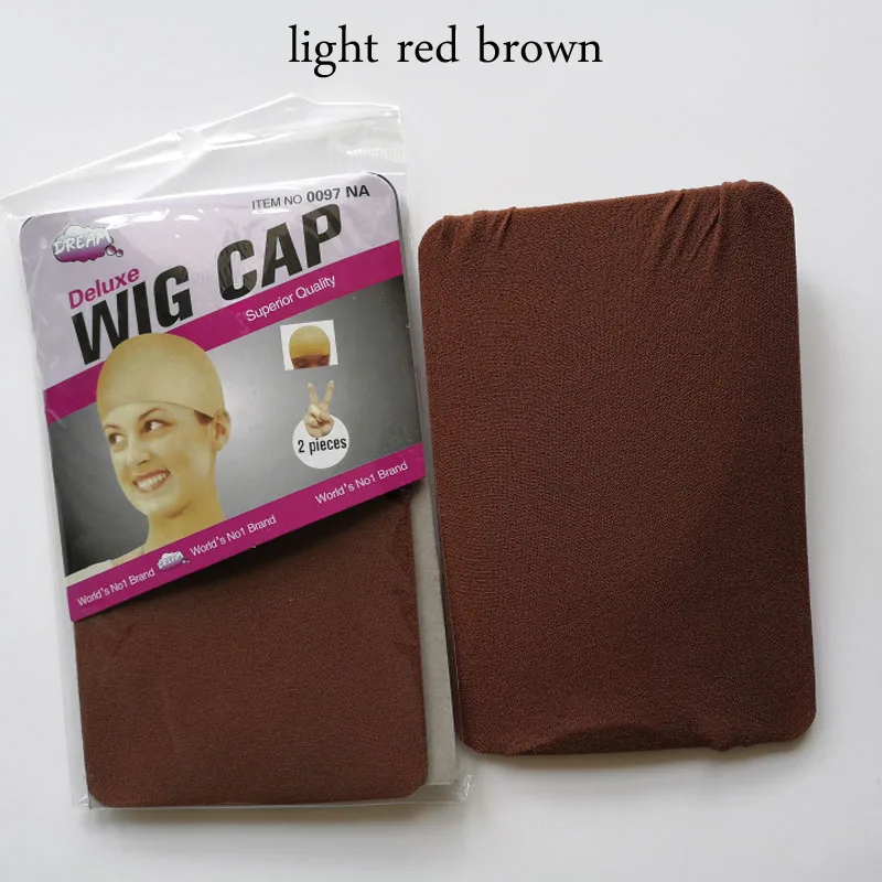 

Black Brown Beige Stocking Wig Cap Fashion Stretchable Mesh Wig Cap Weaving Hair Net For Making Wigs Free Size 24PCS(12Bags)