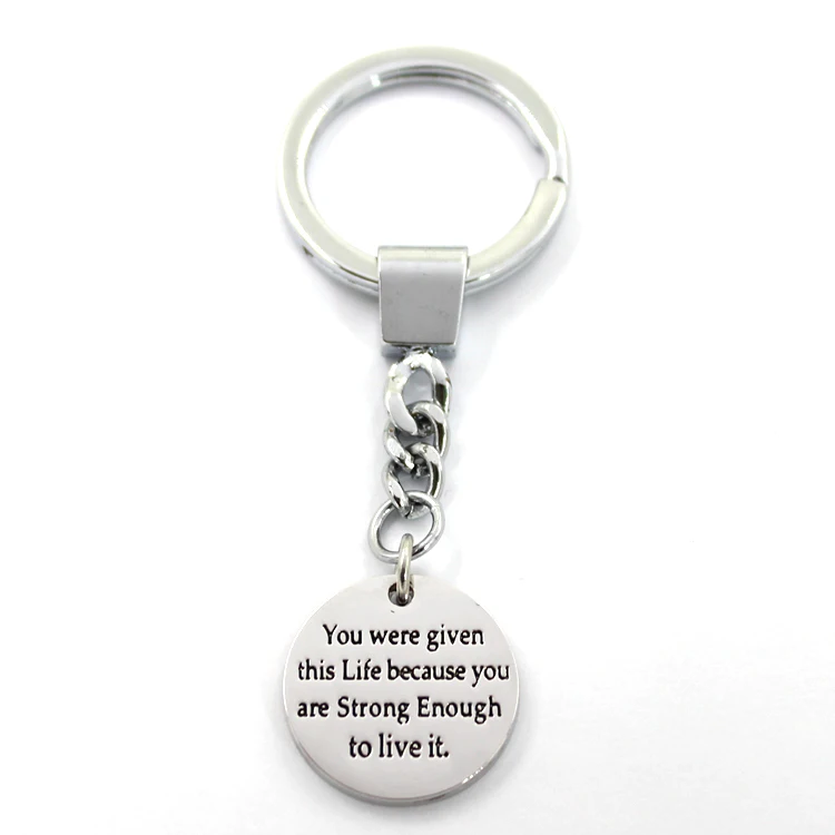 Модные серебряные гравированные положительные вдохновляющие цитаты Подвески