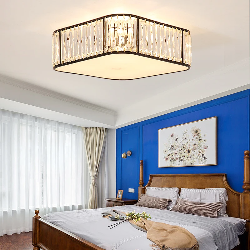 2020 Современный хрустальный подвесной светильник золотого/черного цвета