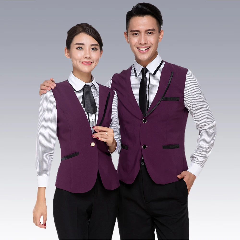 Hotel Uniform Coffee store Food Service Top Long Sleeve Catering Waistcoat | Тематическая одежда и униформа