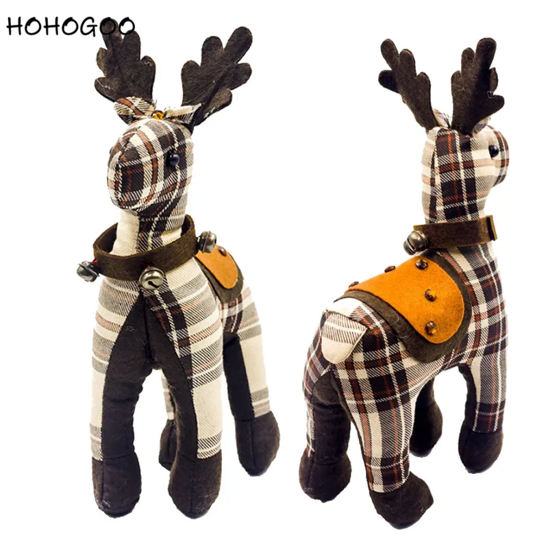 HOHOGOO 1 шт. Лось Рождественское украшение ткань новый год ужин вечерние 2018