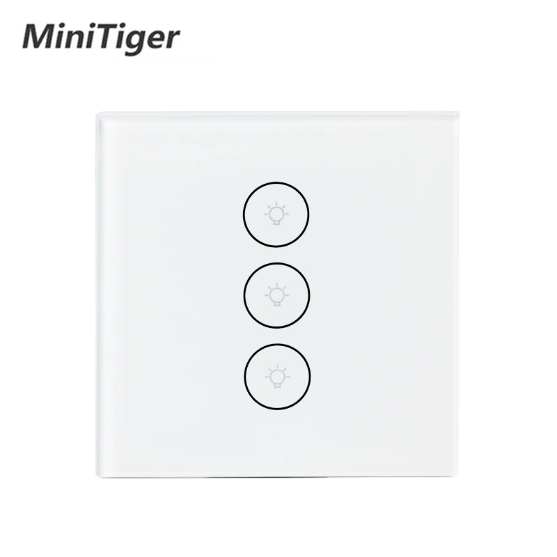 Tuya Smart Life Wifi Wall Touch Switch Glass Panel Mobile APP Remote Control work with Amazon Alexa Google Home US EU UK | Обустройство