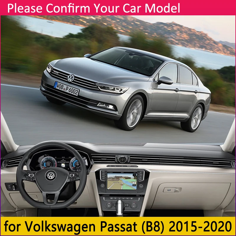 Для VW Passat B8 2015 ~ 2020 Противоскользящий коврик для приборной панели Volkswagen Variant Alltrack GT