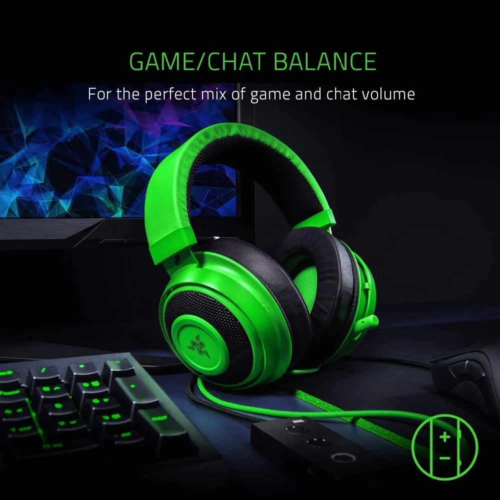 Игровые наушники Razer Kraken Tournament Edition с разъемом 3 5 мм работает ПК PS4 Xbox One