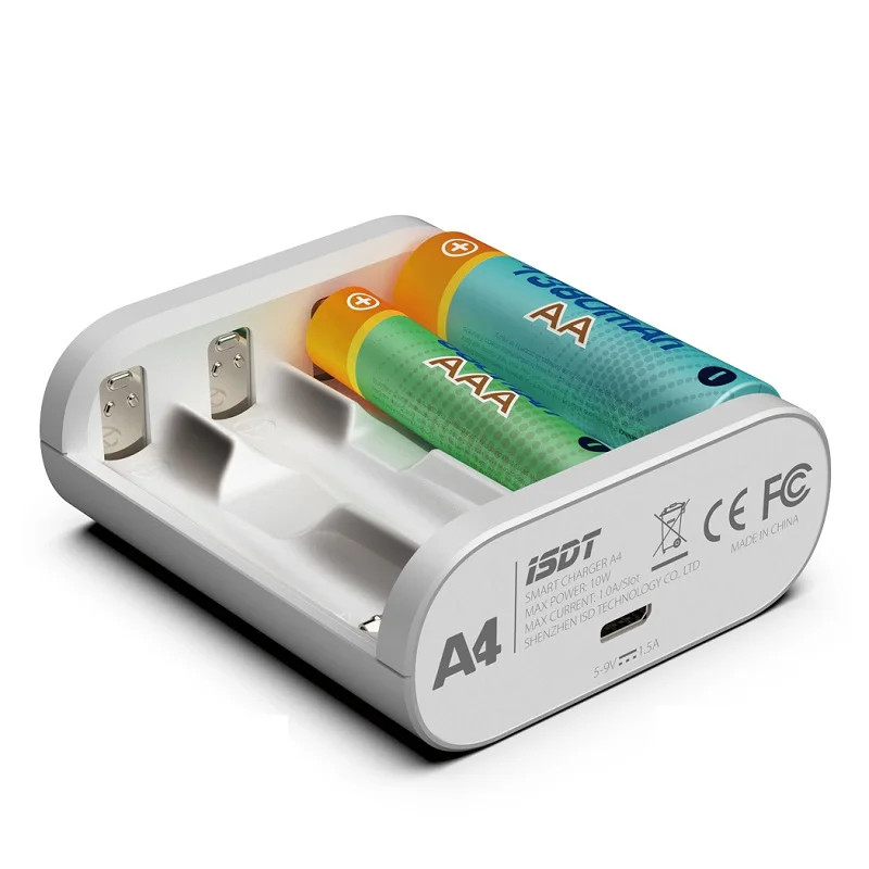 ISDT A4 10 Вт 1.5A DC Смарт Батарея Зарядное устройство для 10500 12500 AA AAA Батарея|Детали и