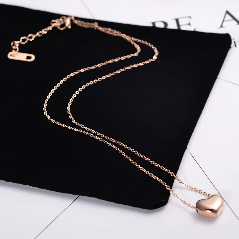 Модные брендовые женские ювелирные изделия YUN RUO цвет розового золота гладкое