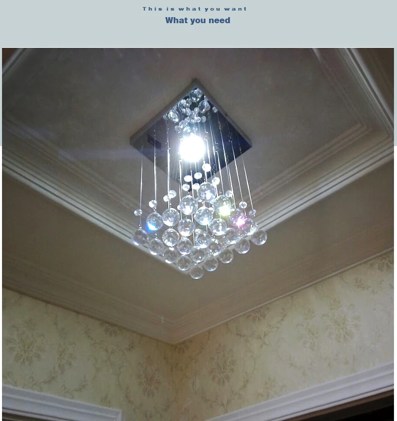 Современный хрустальный потолочный светильник светодиодная лампа на спирали