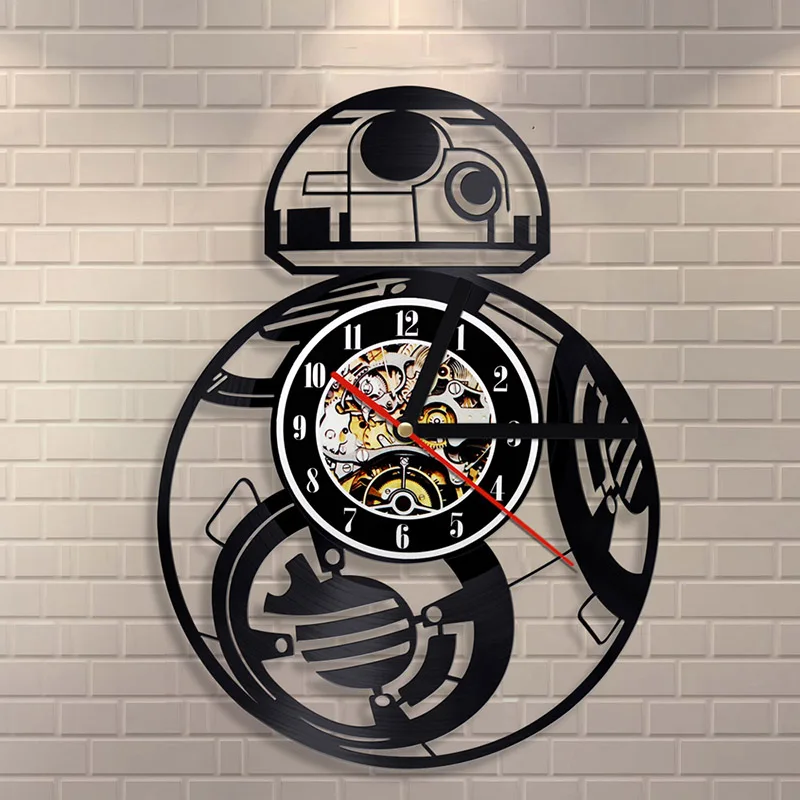 Красивые настенные часы с CD записью светодиодный винтажные виниловые Звездных