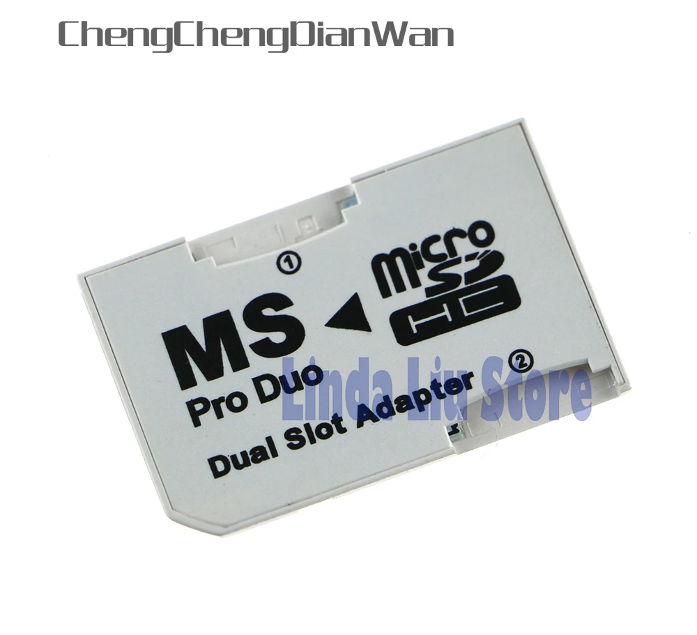 Chengdianwan 30 шт./лот двойной слот Micro SD TF для MS Memory Stick Pro Duo адаптер PSP1000 2000 3000 psp 1000 3000|tf