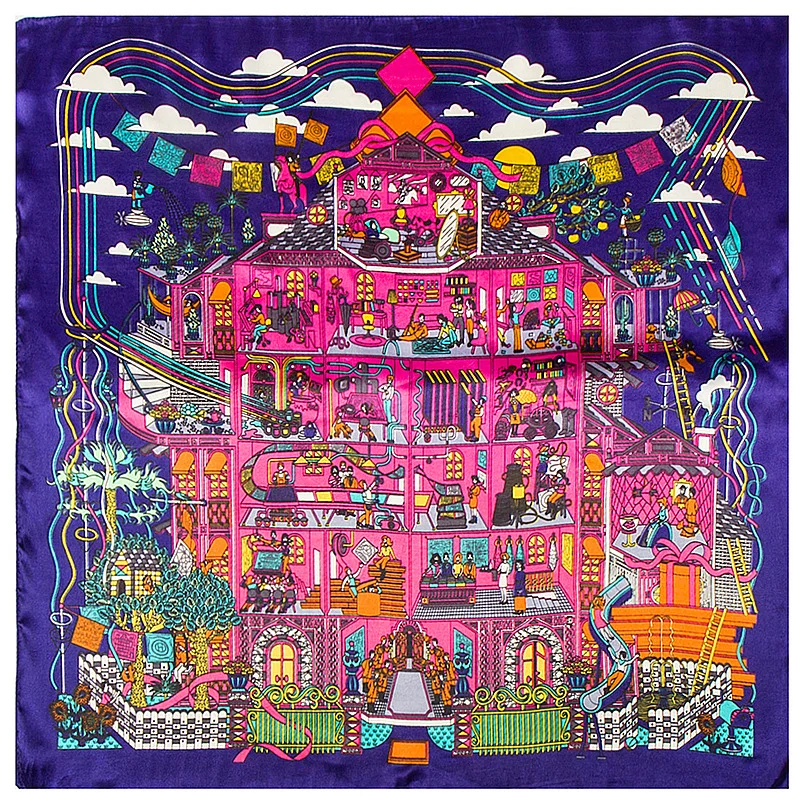 Горячая Распродажа красивый Шелковый квадратный шарф 60*60 см для женщин Новая