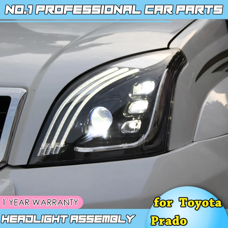 Автомобильные аксессуары налобный фонарь 2003-2009 для Toyota Prado все светодиодный