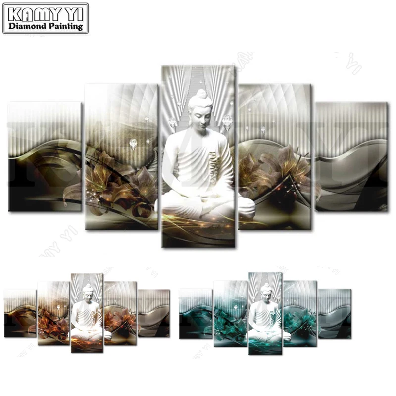 

Diamond Embroidery Square/Round Diy Diamond Painting Full Mosaic Buddha Cross Stitch Multi-picture Rhinestone Diamond Paintings