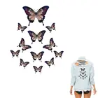 Нашивки с бабочками на одежду, 1 шт.лот, термотрансферный принт на футболке, аксессуар, термотрансферный декоративный нашивка с животными, 208