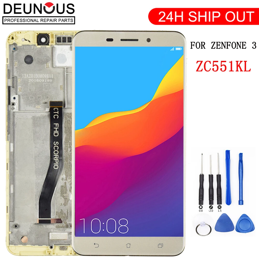 Оригинальный экран 5 дюйма для Asus ZenFone 3 Laser ZC551KL ЖК дисплей сенсорный дигитайзер