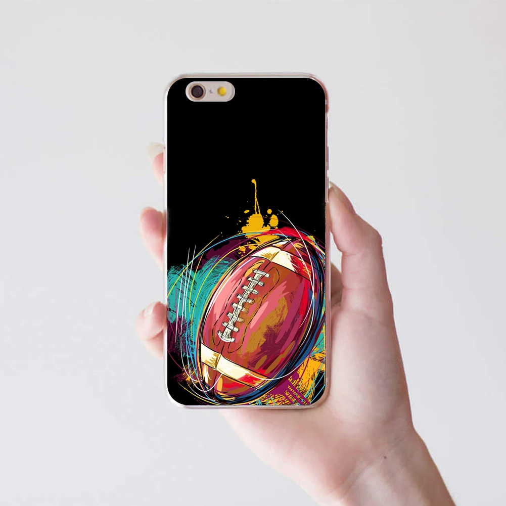 Красочные Регби Телефон чехол для iPhone 6 7 Plus|cover for iphone|case covercover iphone |