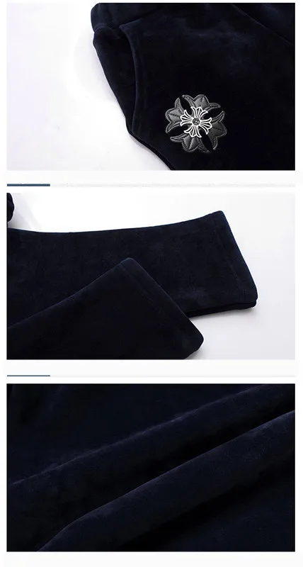 Новый осенне зимний 2018 Двухсекционный Золотой флисовый костюм с капюшоном и