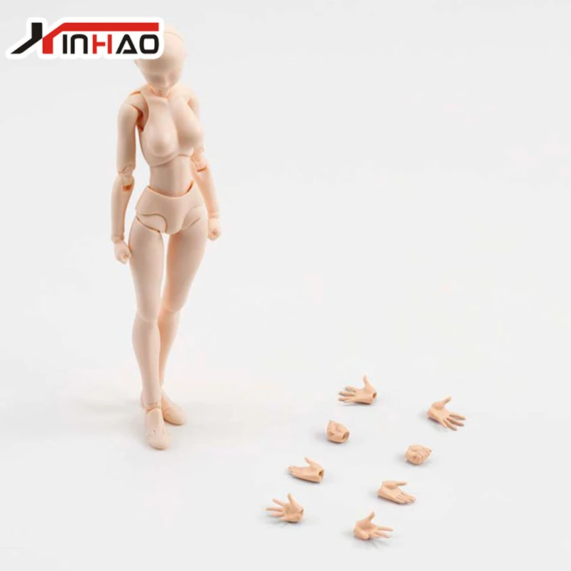 2017 СВЧ художника подвижные конечности мужской женский 13 см ПВХ Рисунок Модель