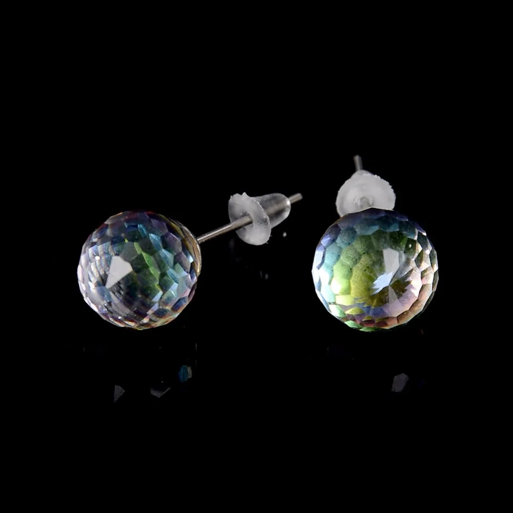 36 пар простых гипоаллергенных квадратных и Круглых Разноцветных сережек