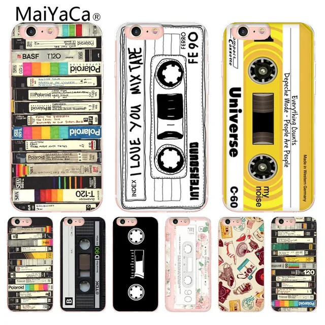 Классические кассеты MaiYaCa в стиле ретро уникальные чехлы для iPhone 4 SE 5C 5S 6S 7 8 Plus X XR XS