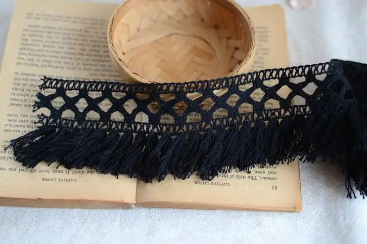 2 метра Лучшая цена хлопок бахрома кружево отделка шитье материал аксессуары