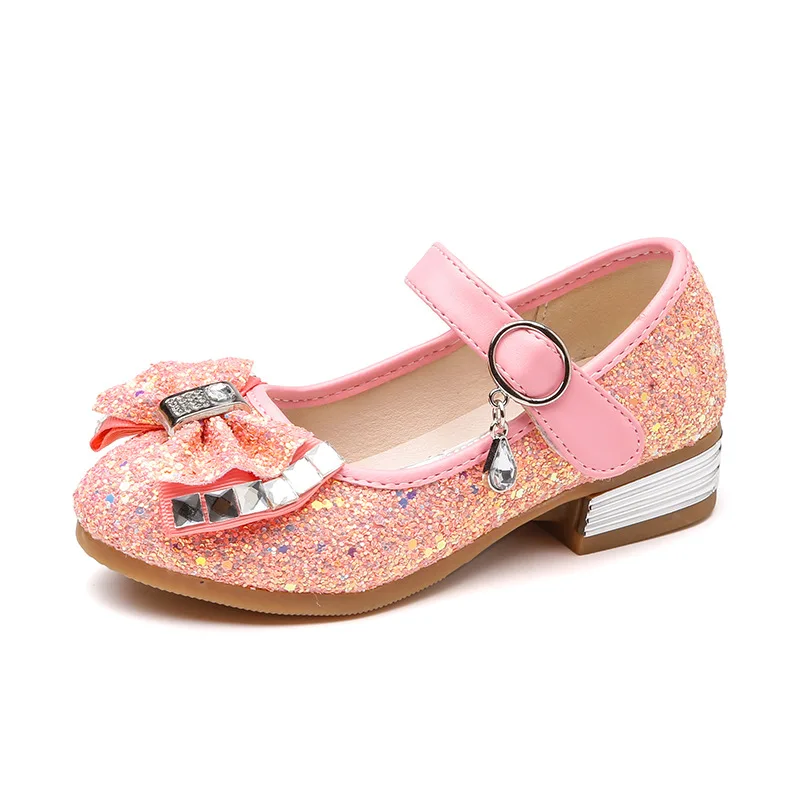

Beautiful! Girls Shoes for Party Wedding kids Shoes Glitter Princess Girls Sandals Baby Shoes For Spring/Summer infantil menina