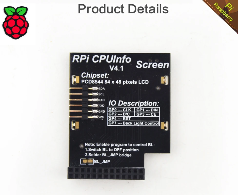 Оранжевый pi/Raspberry Pi 3 Модель B Процессор информация ЖК дисплей Экран 1.6 дюймов 84x48 с