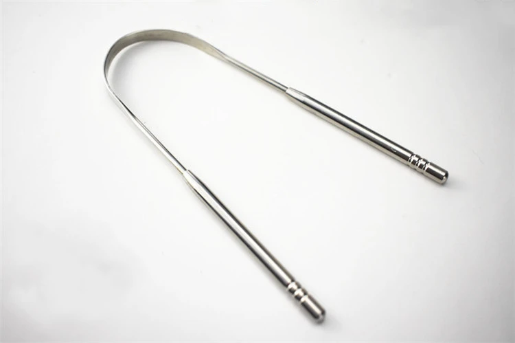 Stainless Steel Tongue Scraper Cleaner Fresh Breath Cleaning Coated TongueToothbrush Dental Oral Hygiene Care Tools | Спорт и