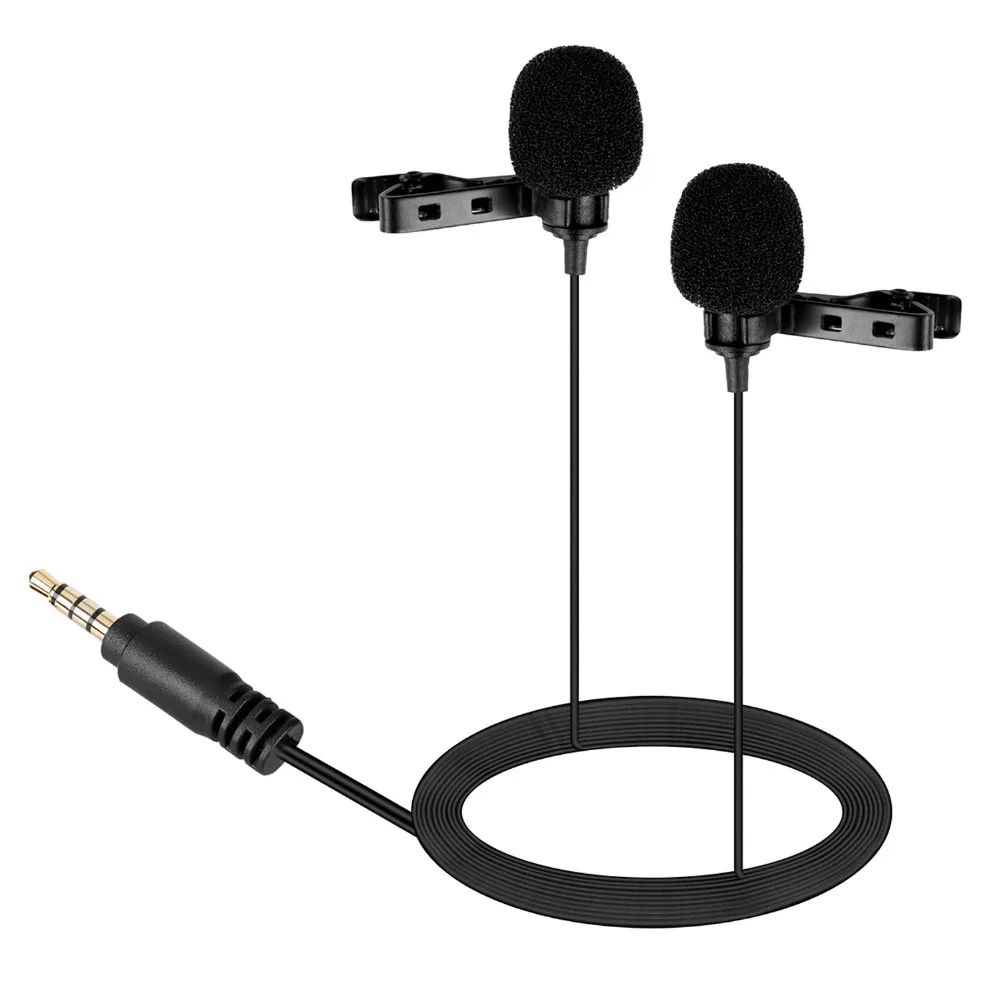 BOYA BY LM400 двойной всенаправленный конденсаторный петличный микрофон для iPhone iPad