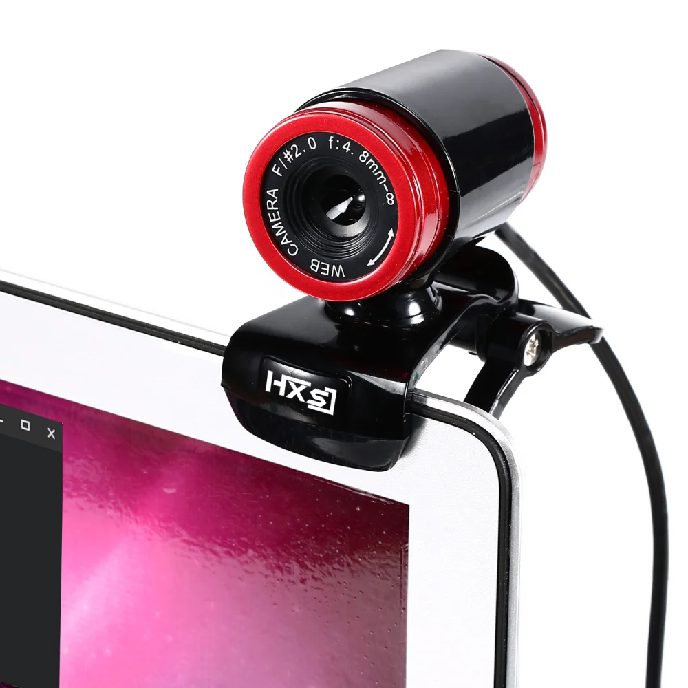 HXSJ A860 HD веб-камера 12,0 М пикселей CMOS USB веб-камера Цифровое видео HD встроенный микрофон 360 градусов Rotaion Clip-on камера