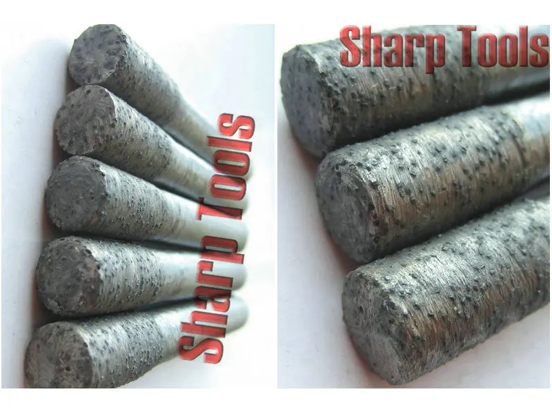 Износостойкие алмазные фрезы с плоским дном 5 шт./компл. 8 мм фрезерные