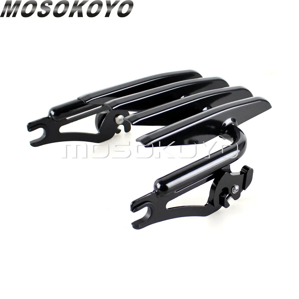 Черная Съемная багажная полка для Harley Touring Road King Street Glide Classic Custom FLHR FLHX FLTR 09 16| |