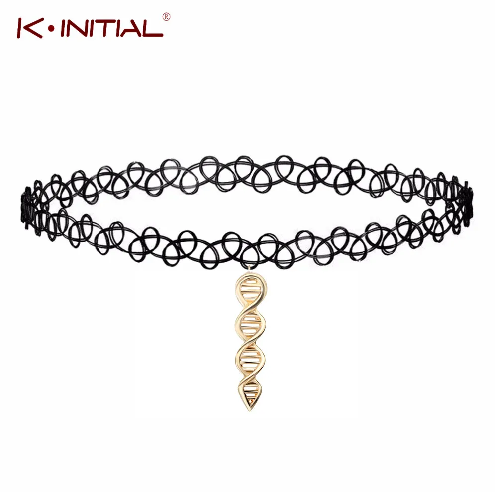 Женское Ожерелье чокер Kinitial ожерелье Биология|dna necklace|necklaces for womenchocker necklace |