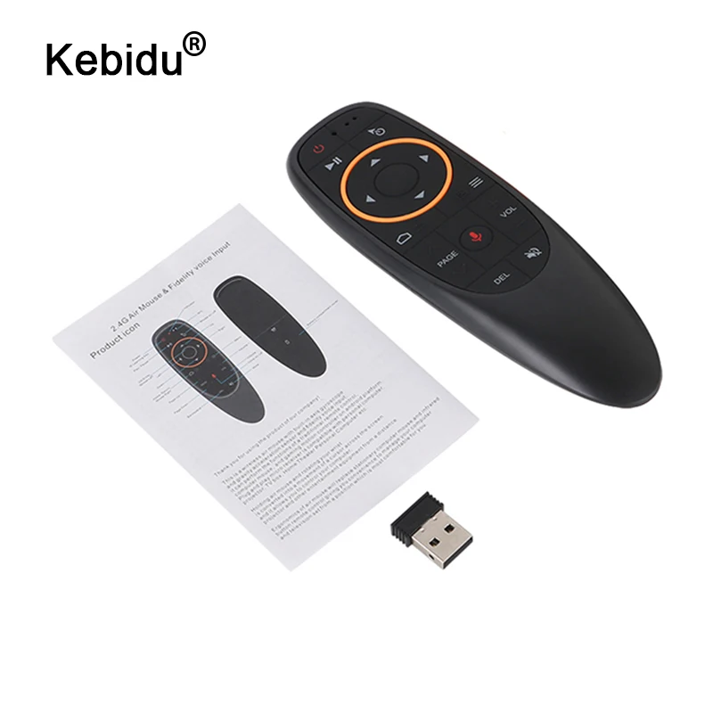 Беспроводная воздушная мышь kebidu G10s Fly Air Mouse G10 2 4 ГГц для ТВ приставки на Android с
