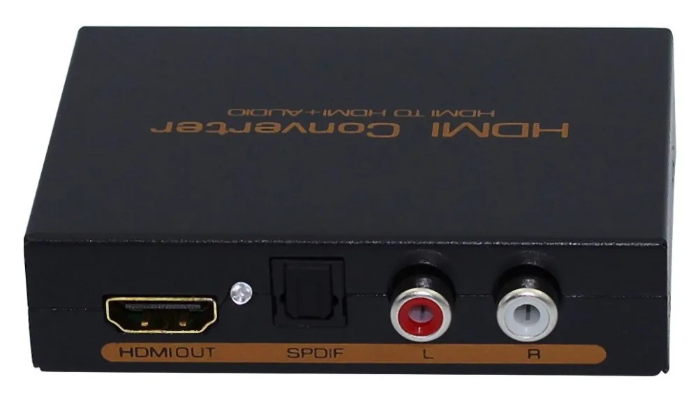 HDMI аудио экстрактор сплиттер для SPDIF RCA стерео L/R аналоговый выход конвертер